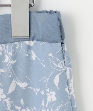 自由区 【XSサイズ～/洗える】グラデーションフラワープリントマーメイドライン スカート スカイブルー系5