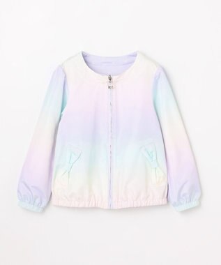 ANY KIDS 【フード取り外し/洗濯機可能】撥水加工リバーシブルゾン レインボー