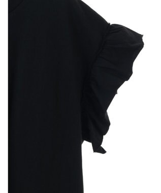 CRAFT STANDARD BOUTIQUE 袖ギャザーフレアプルオーバー Black