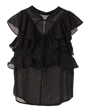 earth music&ecology ２ＷＡＹフリルブラウス