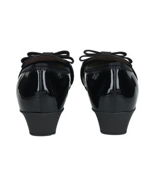 Bridget Birkin ＜3E＞【Bridget Birkin Walk】スクエアオペラコンフォートシューズ ブラックエナメル