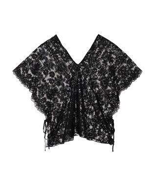 Green Parks ・ＳＵＧＡＲ　ＳＰＯＯＮ　２ｗａｙ刺繍レースベスト Black