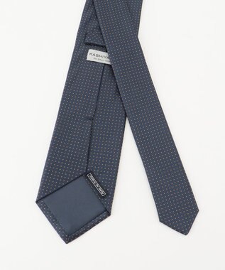 KASHIYAMA KASHIYAMAオリジナル【JAPAN MADE】ドットネクタイ オレンジ