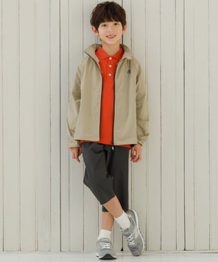 J.PRESS KIDS 【140-170cm】T/C ライト カノコ 半袖ポロシャツ オレンジ系