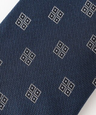 J.PRESS MEN 【J.PRESS SPUN SILK COLLECTION】小紋柄ネクタイ ネイビー系7