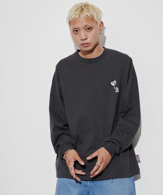 WEGO 【ユニセックス着用ITEM】別注ベンデイビスプランプロゴT（LS） スミクロ