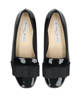 Bridget Birkin ＜3E＞【Bridget Birkin Walk】スクエアオペラコンフォートシューズ ブラックエナメル