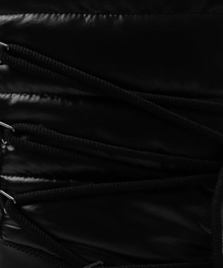 WEGO レースアップパテッドブーツ ブラック