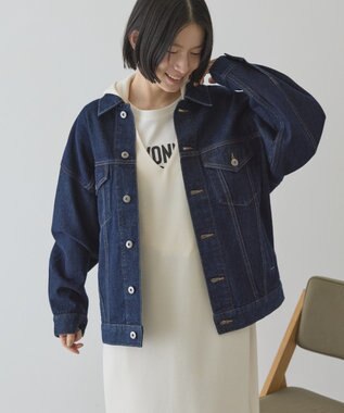 AMERICAN HOLIC ロング丈デニムジャケット One Wash