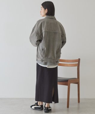 AMERICAN HOLIC ロング丈デニムジャケット Gray