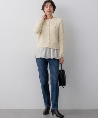 23区 S 【先行予約】23区DENIM ストレートフィット デニムパンツ ウォッシュドブルー系