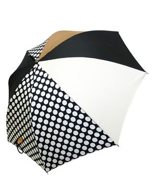 +RING レディース向け プラスリング 長傘 60cm BLK/BGE T1346