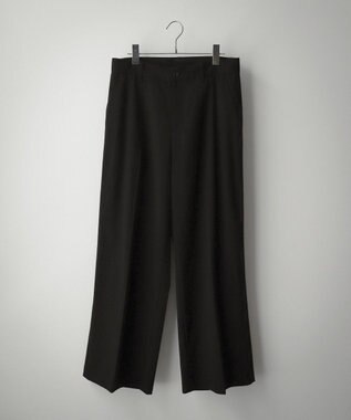 WEGO 【セットアップ対応】ワイドストレートスラックス ブラック