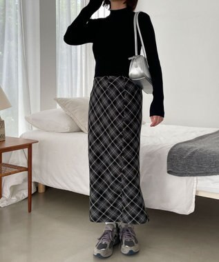 WEGO リブハイネックショートニット ブラック