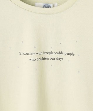 J.PRESS LADIES 【洗える】ロゴTEE カットソー ライム系