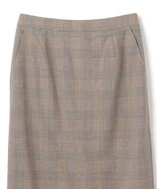 BEIGE， MER / グレンチェックスカート Beige