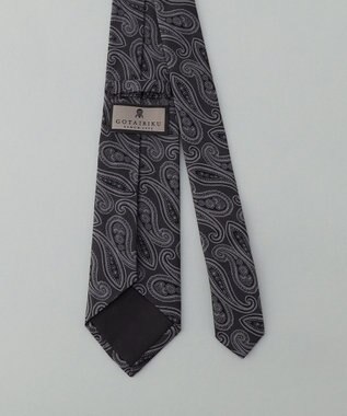 GOTAIRIKU GOTAIRIKU別注【日本製】シルク ネクタイ_ペイズリー柄 グレー系4