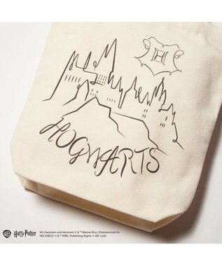 ing <ing>【ハリー・ポッターコラボレーション】ホグワーツデザイントートバッグ アイボリービー