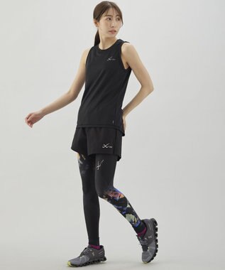 CW-X 【UNISEX】 CW-X ボトムス ランニングパンツ 2分丈 はっ水(本体) UVカット率90%以上(本体) ユニセックス DHR335 /ワコール ブラック
