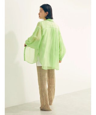 AMERICAN HOLIC 透かし編みニットパンツ Beige