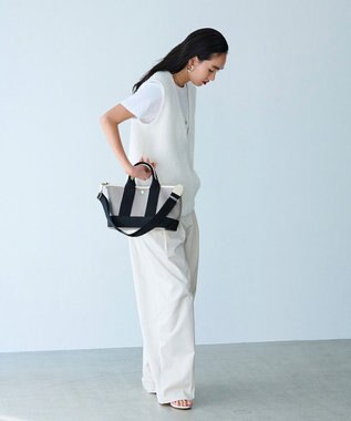 TOPKAPI 【Breath TOPKAPI】SCOTCH GRAIN スコッチグレイン ショルダー付き ミニ トート バッグ グレージュ