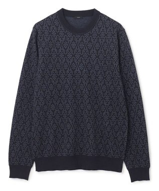 JOSEPH HOMME オーナメントジャガード　ニット ネイビー系5