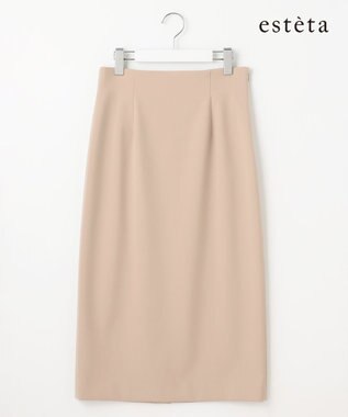23区 L 【エステータ】コットンダブルクロス スカート グレージュ系