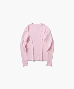 ATON RECYCLE SUVIN RIB | ロングスリーブＴシャツ PINK