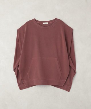 earth music&ecology ピグメントカンガルーポケットプルオーバー Bordeaux