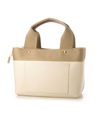 UNBILLION 【訳あり商品】カシュカシュ cache cache / テープディテール2wayパーテーショントート アイボリー