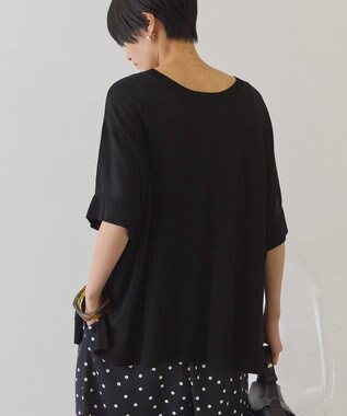 AMERICAN HOLIC 【前後2WAY】ポンチョニット Black