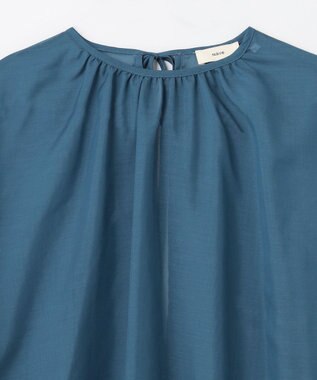 NAVE 【Nave】ブライトシアーボイル ギャザーブラウス ブルー系