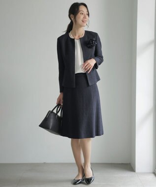 J.PRESS LADIES プルエラツイル レイヤード カットソー ホワイト系