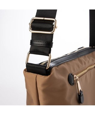 UNBILLION カシュカシュ cachechche / ベーシックナイロンショルダー キャメル