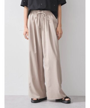 earth music&ecology ゆるてろワイドパンツ Beige