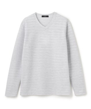 JOSEPH HOMME ストームリップル　Vネックカットソー ライトグレー系