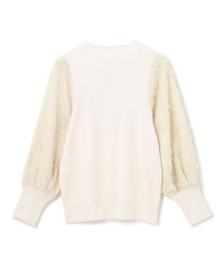 BEIGE， CLARISSE / ドッキングプルオーバーニット Ecru