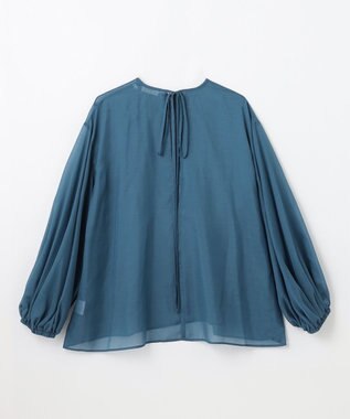 NAVE 【Nave】ブライトシアーボイル ギャザーブラウス ブルー系