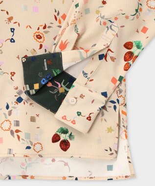 Paul Smith Keepsakeプリント ブラウス ライトベージュ