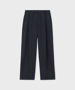Paul Smith レーヨンドレープ カーヴィタックパンツ ネイビー