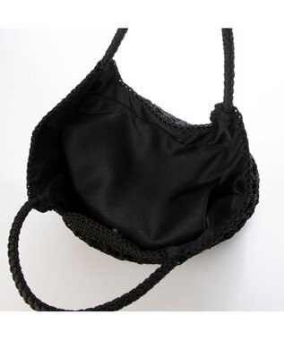 UNBILLION カシュカシュ cachecache / 柄編みベーシックトート ブラック