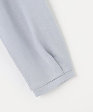 J.PRESS LADIES ウォッシャブルウールジャージー ボウタイ カットソー サックスブルー系