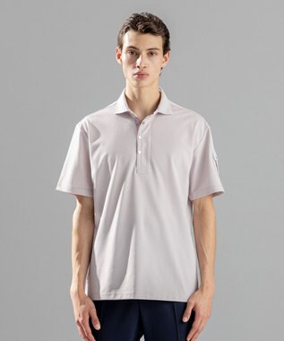 JOSEPH HOMME 【接触冷感】アイスコットンカノコ　ポロ ローズ系