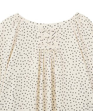 YECCA VECCA ホイップスリーブブラウス Dot