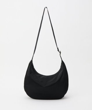 russet クラウズナイロンラウンドビッグショルダーバッグ(CE-1292) Black2（シルバー金具）