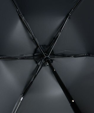 AURORA 【 Beaurance （ビューランス）】サマーシールド リボン/切り継ぎ加工晴雨兼用パラソル傘（折りたたみ傘） ブラック