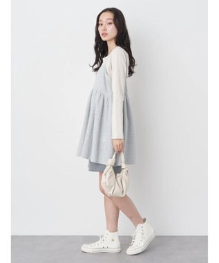 earth music&ecology ツイードキャミチュニック Blue