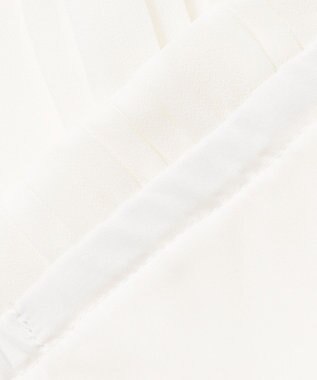 ANY SIS 【洗える】フロントプリーツシフォン ブラウス オフホワイト