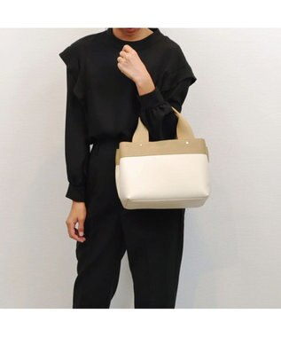 UNBILLION 【訳あり商品】カシュカシュ cache cache / テープディテール2wayパーテーショントート アイボリー