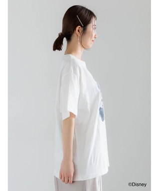 Te chichi 【Disney】MICKEY/フロントプリントTシャツ ブラック
